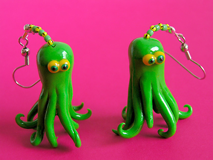 Staring Octopus Green